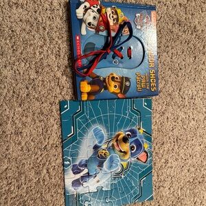 Paw Patrol Puzzle and Tie Your Shoe Book